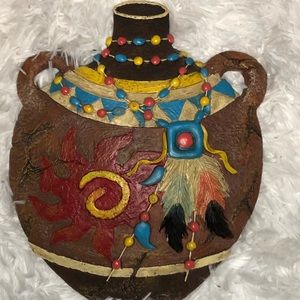 Aztec tribal wall hanging